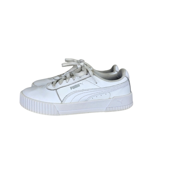 Puma Shoes - Puma Women's Carina White Leather Training Sneaker Lace Up Shoes Size US 7.5